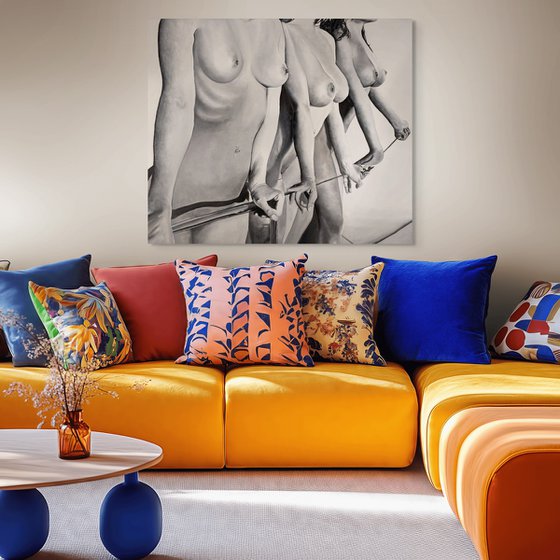 Sunbathing - Erotic Art - House Decor