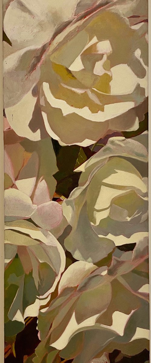 Tall White Roses by Lisa Timmerman
