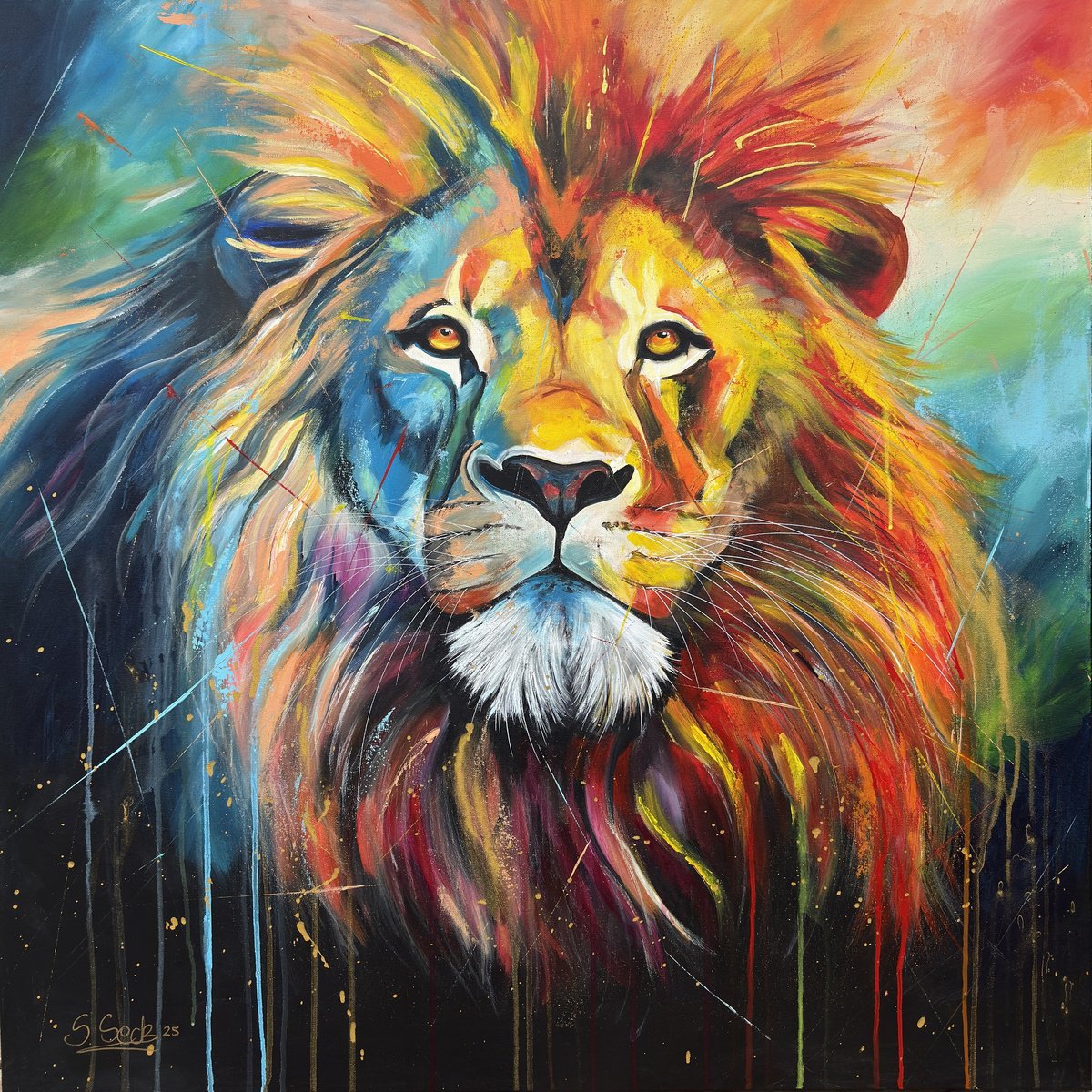 King Size By Sabrina Seck, 43 X 43, Artwork For Sale On Artfinder