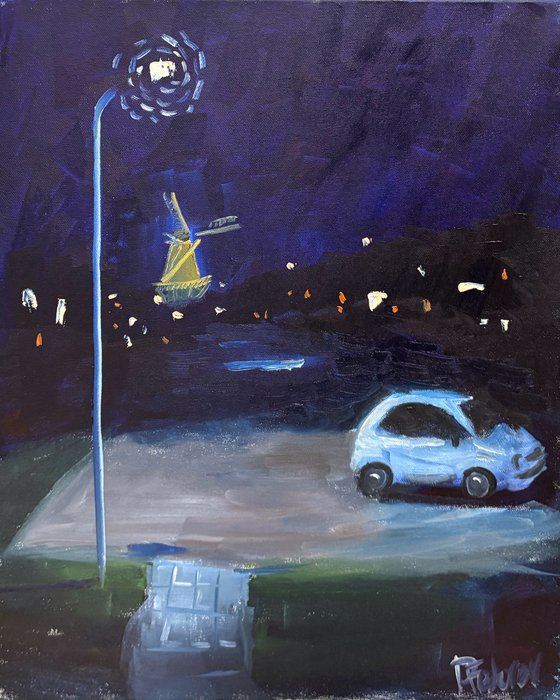 January Night Plein Air