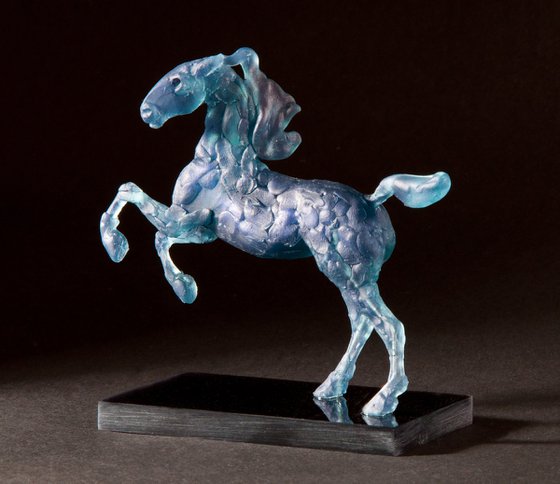 Running Horse - Blue Roan.