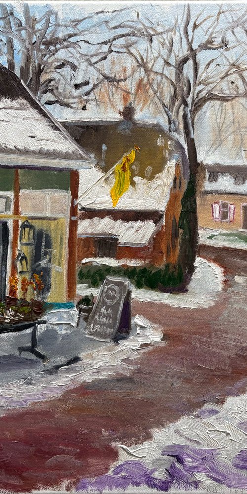 Dalen Flower Shop in Winter by Dmitry Fedorov
