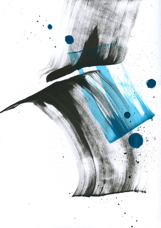 Signs n.13 original abstract calligraphy artwork