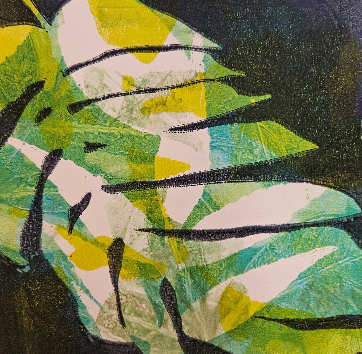 Impressionistic Botanical Limited Edition Print By Jay Seabrook, 10 X 11, Tropical 1, Original Artwork