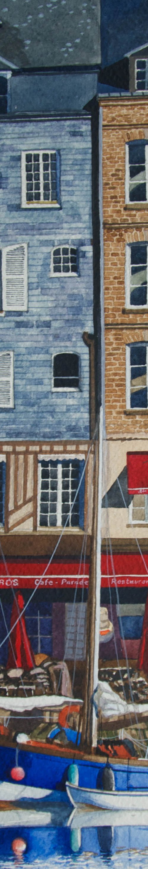 Honfleur Harbour Houses, Normandy by Sue Cook