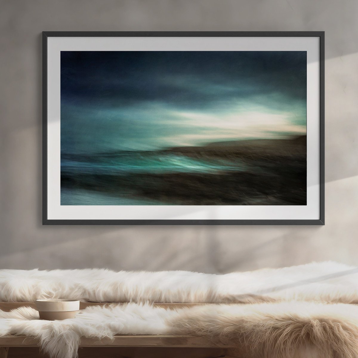 Impressionistic Landscape Photograph By Lynne Douglas, 52 X 36", Wild Atlantic, Orkney, Original Artwork