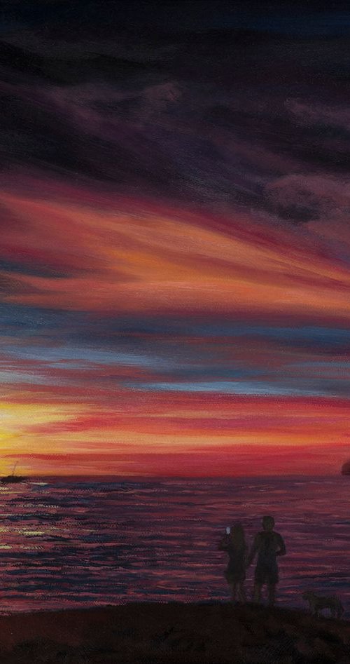 Pacific Sunset (III) by Diana Sandetskaya