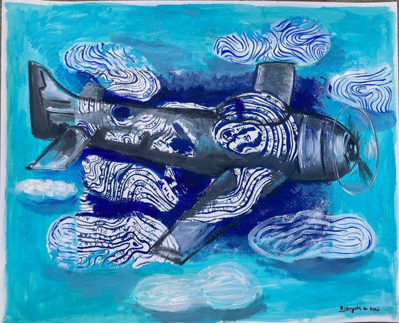 Flying into the clouds