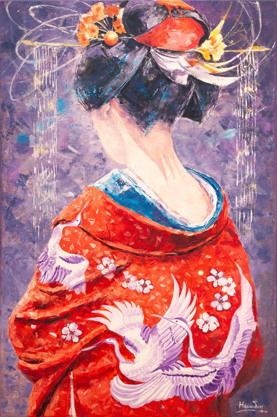 Woman in a kimono