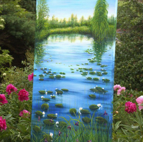 Serene lily pond 2