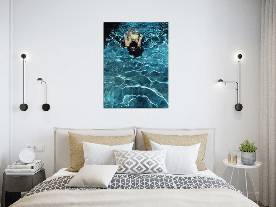 Solace V - Swimming Painting