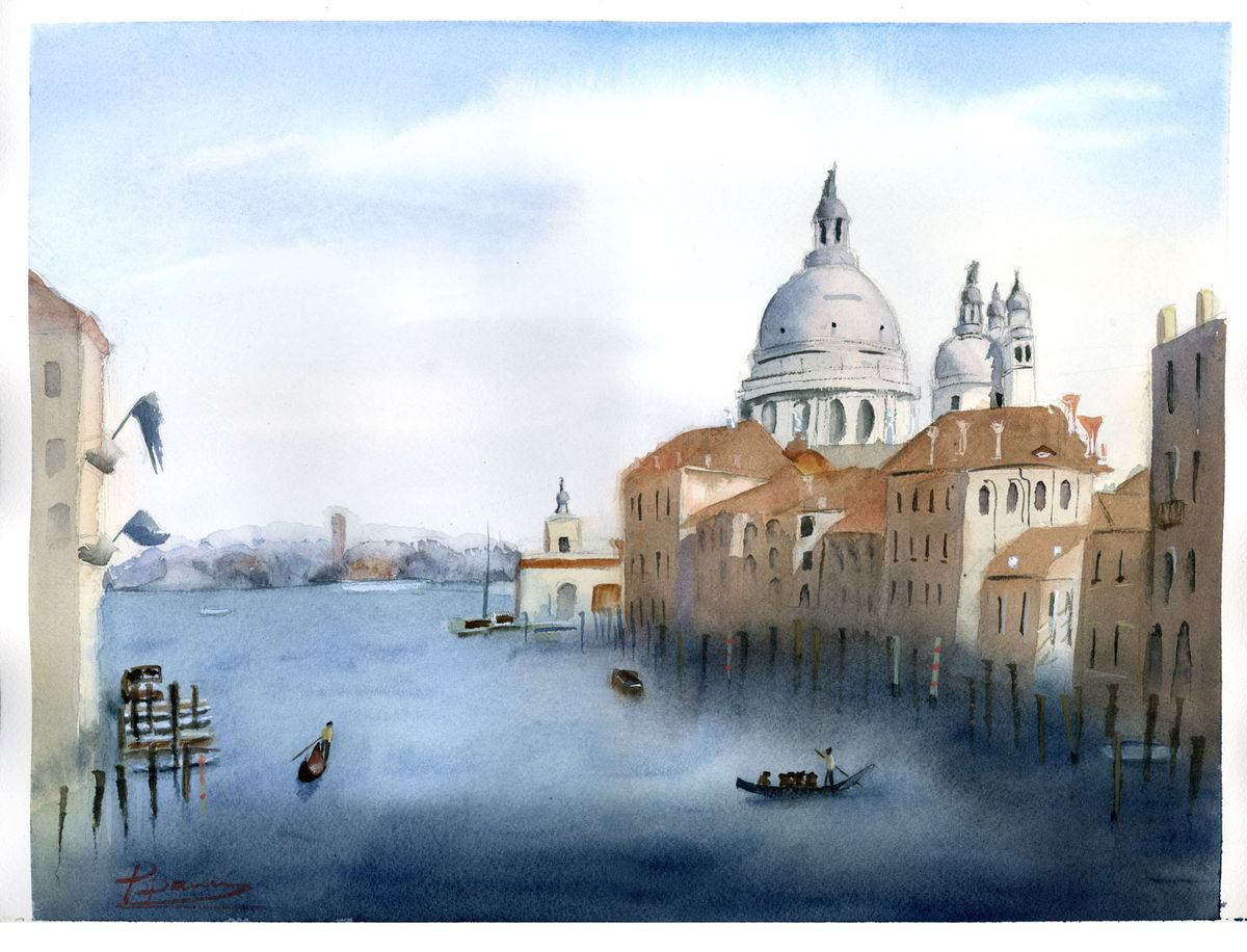 Grand Canal in Venice by Olga Shefranov (Tchefranova)