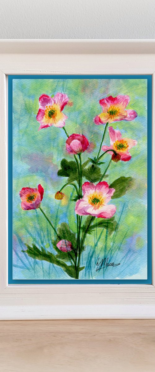Japanese Anemone by Lisa Mann