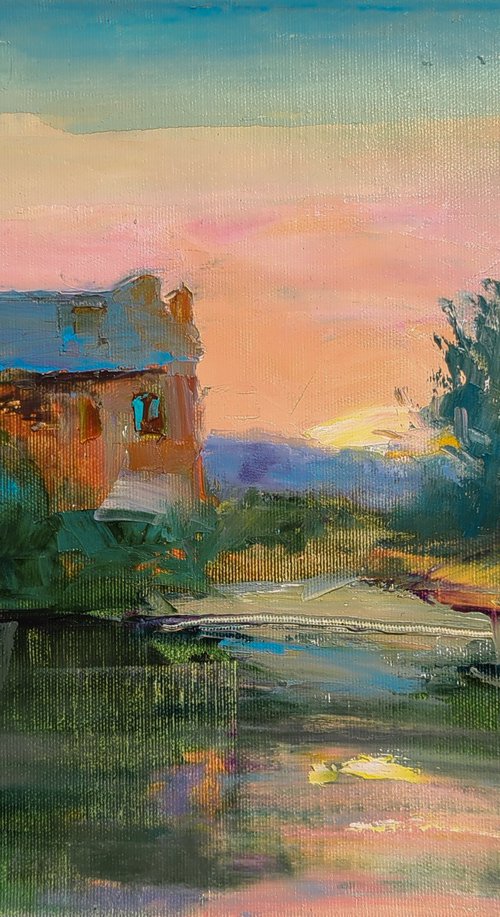 Sunrise by the Old Mill by Helen Shukina