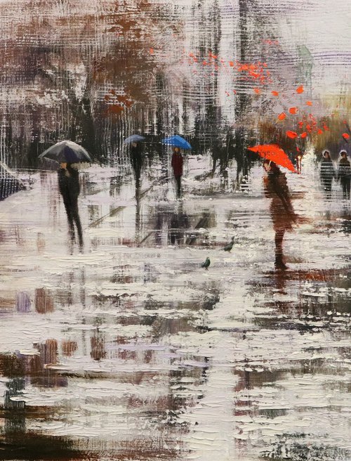 Winter Rainy Days 5 by Chin H Shin