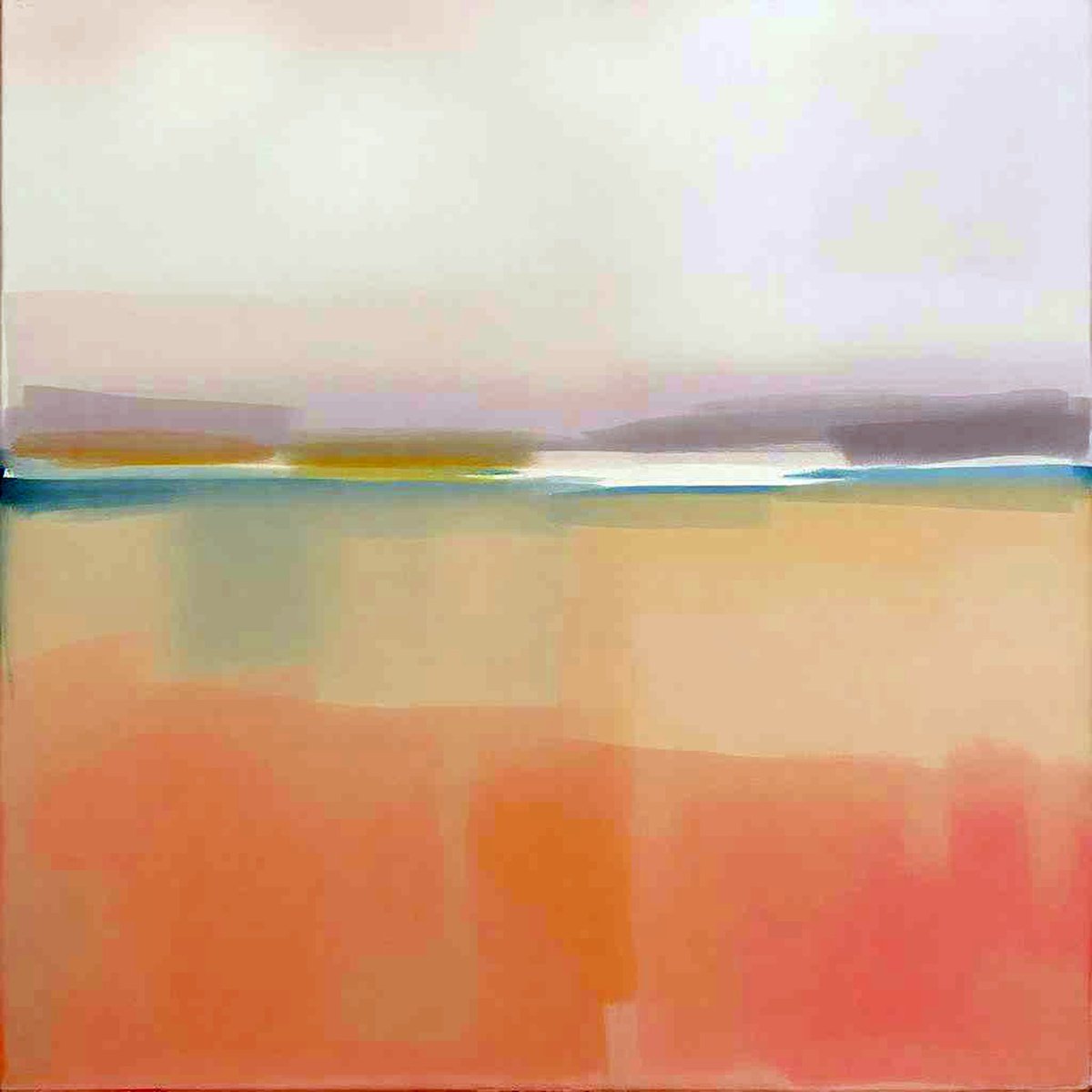 Abstract Giclee Print By Alessandro Butera, 35 X 35, Silent Horizons 1, Original Artwork