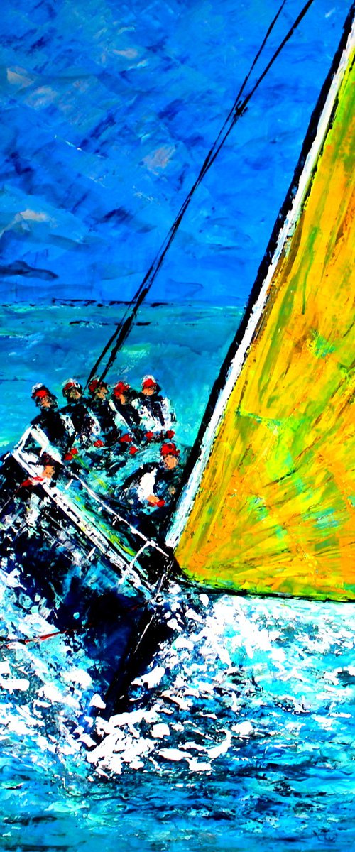 Marine Venture II ( 40 "x 40" 102 x 102 cm ) by Paul J Best
