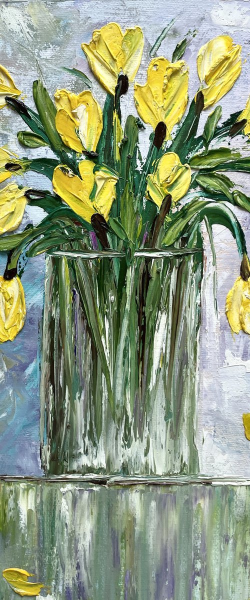 Bound to Bloom - Yellow Tulips by Pooja Verma