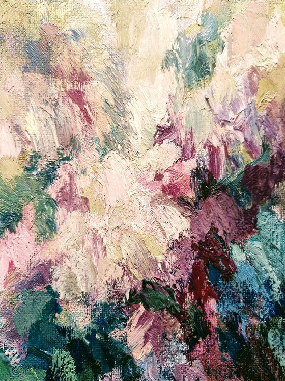 Lilac. Original oil painting.