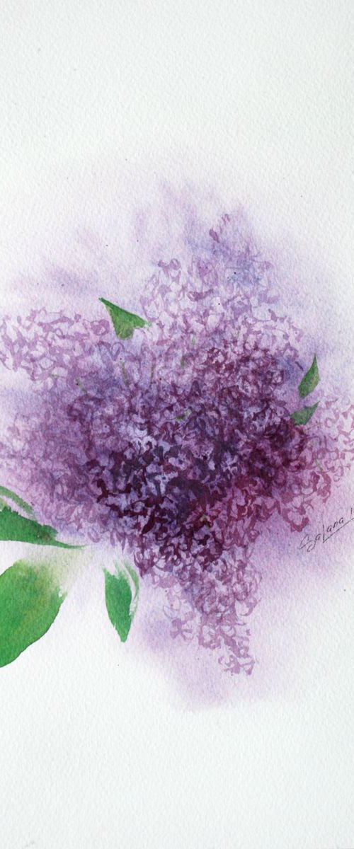 Lilac /  ORIGINAL PAINTING by Salana Art