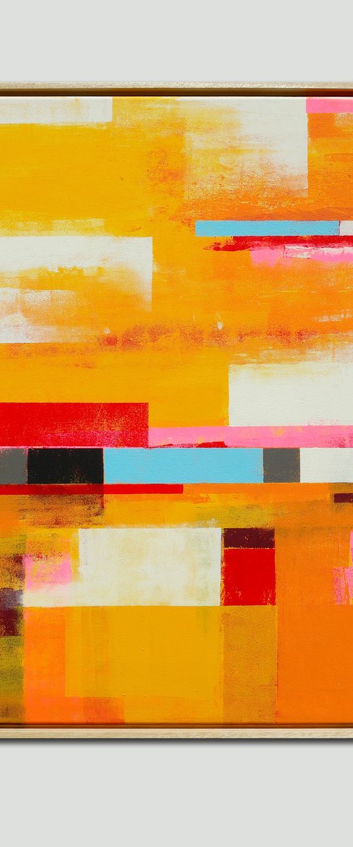 Untitled Yellow Stripe by Ronald Hunter