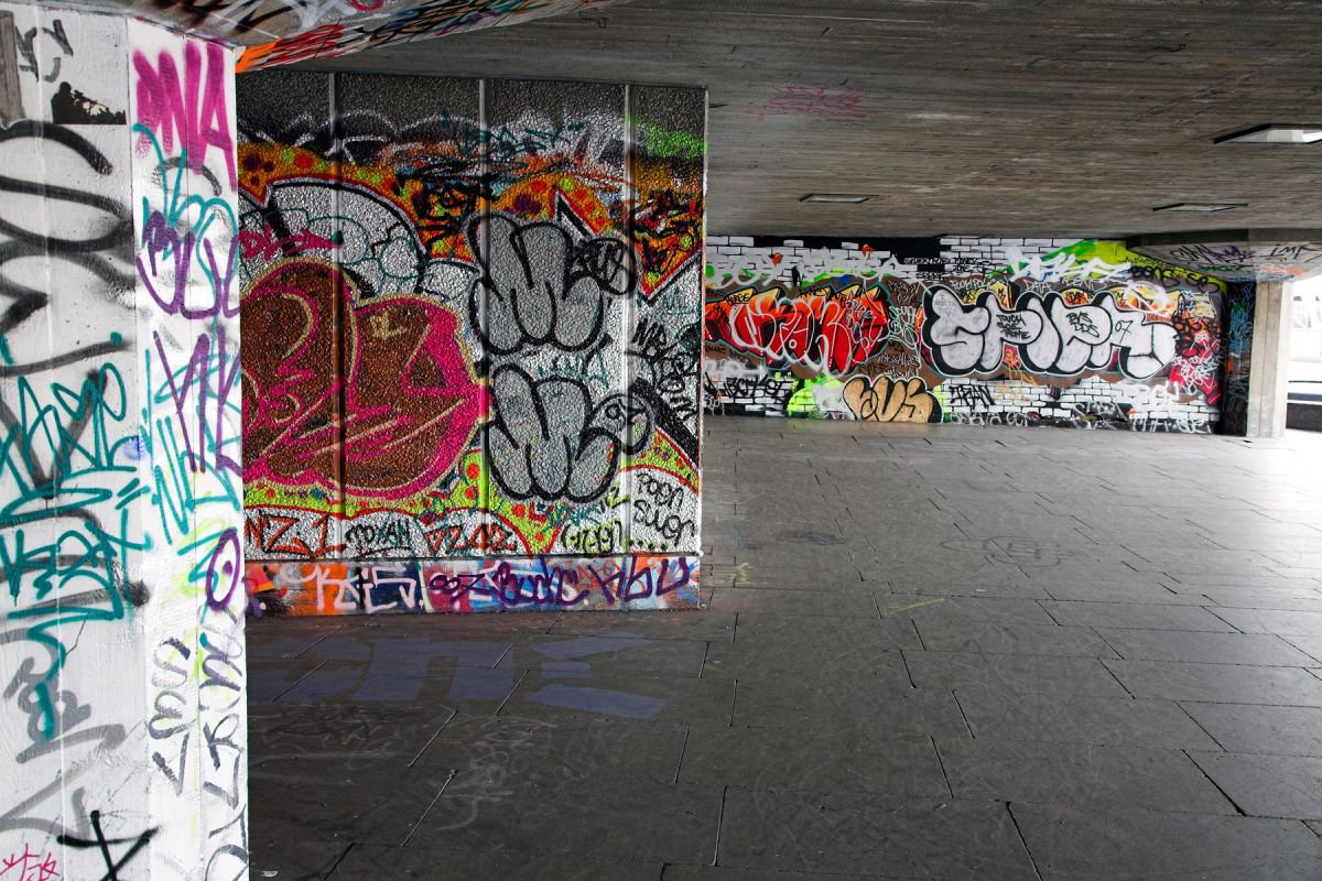 South Bank Graffiti 03, London by Paula Smith