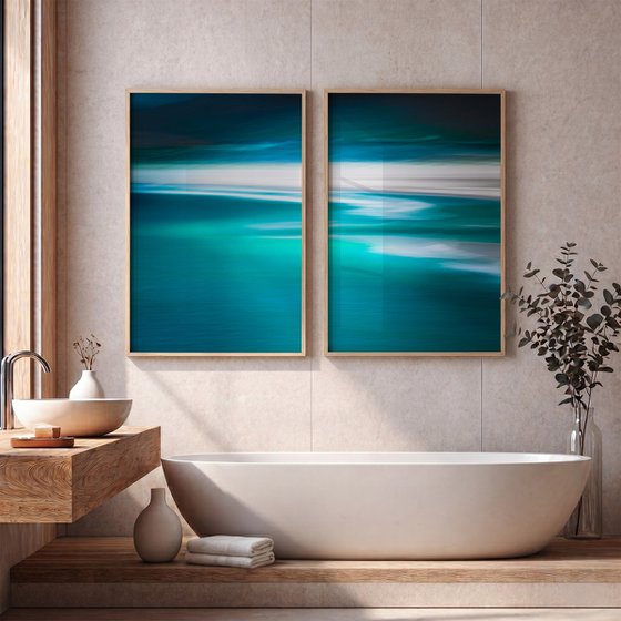 Teal Effusion, Diptych