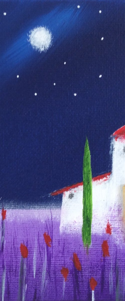 “Midnight In Provence” Miniature Size 15x15x2cm by Black Beret