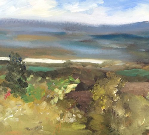 View from Trosley painting by Julian Lovegrove Art