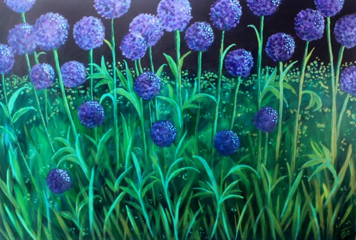  Allium Giganteum By Paul J Best, 59 X 39, Artwork For Sale On Artfinder