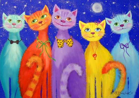 Smiling cats