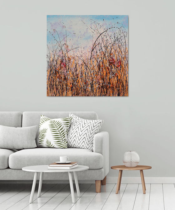 The Truce - Large original floral landscape