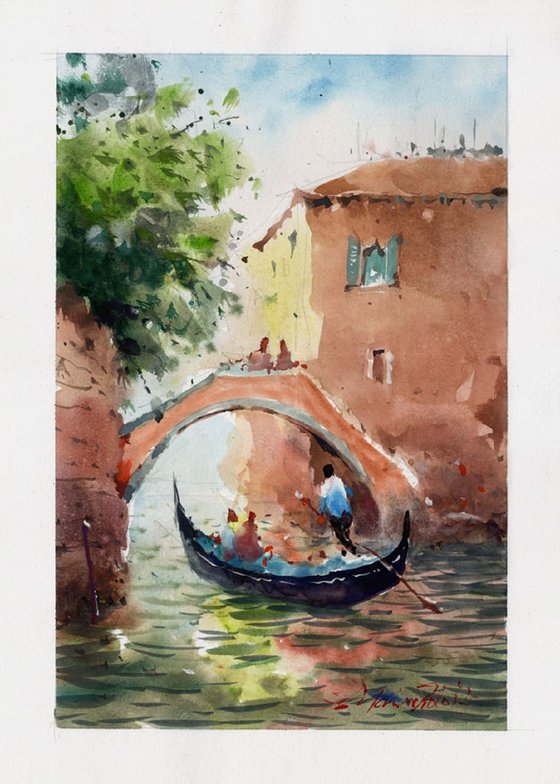 Gondola on Venice canals