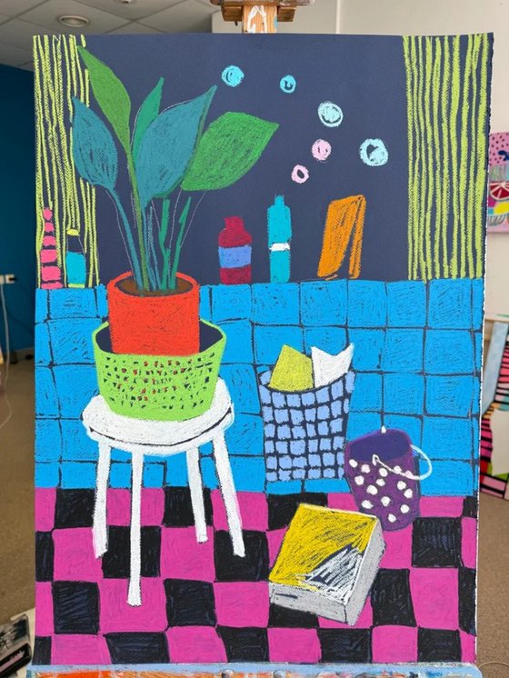 Morning Joy in Blue Tiles