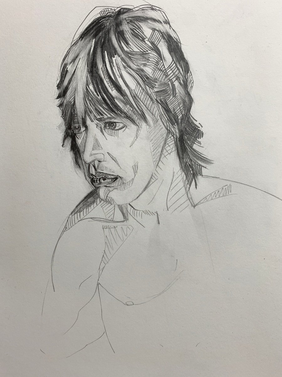 Portrait of Mick Jagger by Hanna Bell