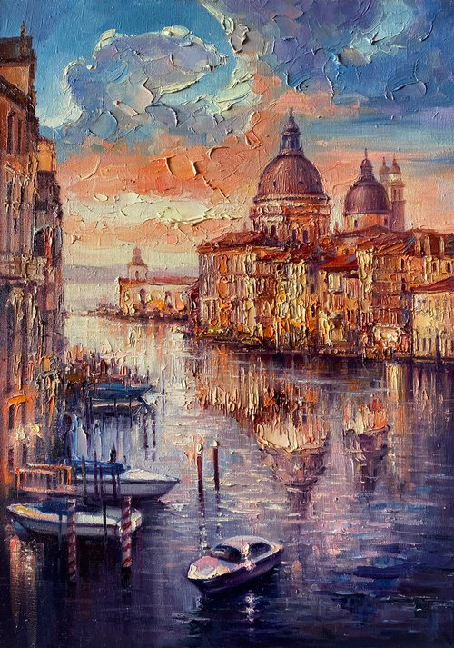 "Venice"original oil painting by Artem Grunyka
