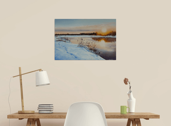 Golden Winter Sunset