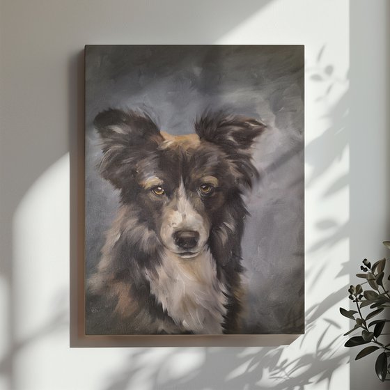 Dog Oil Painting