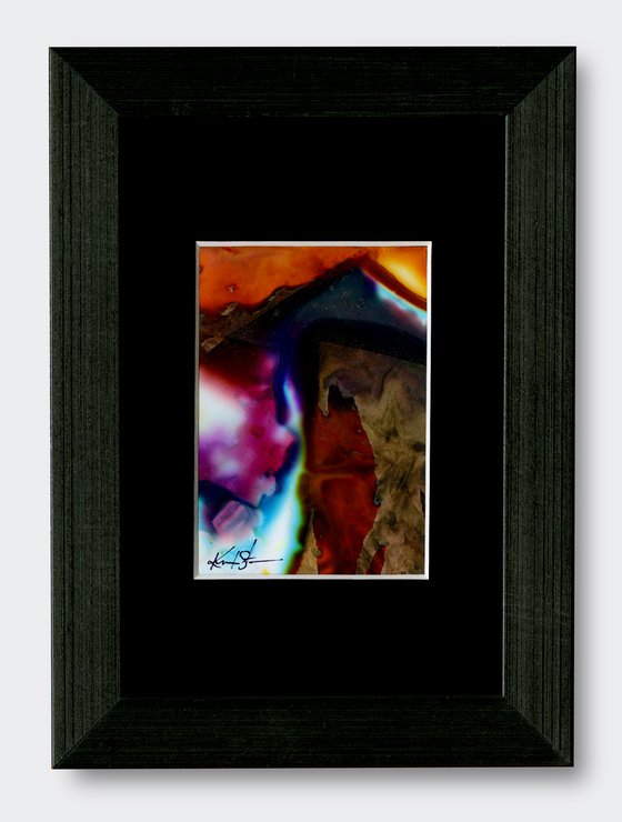 A Geological Abstraction - Framed Abstract art by Kathy Morton Stanion