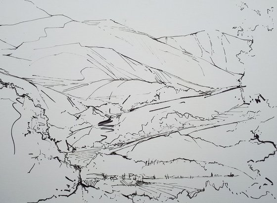 DIARY DRAWING  No. 2   Buttermere 04 09 18