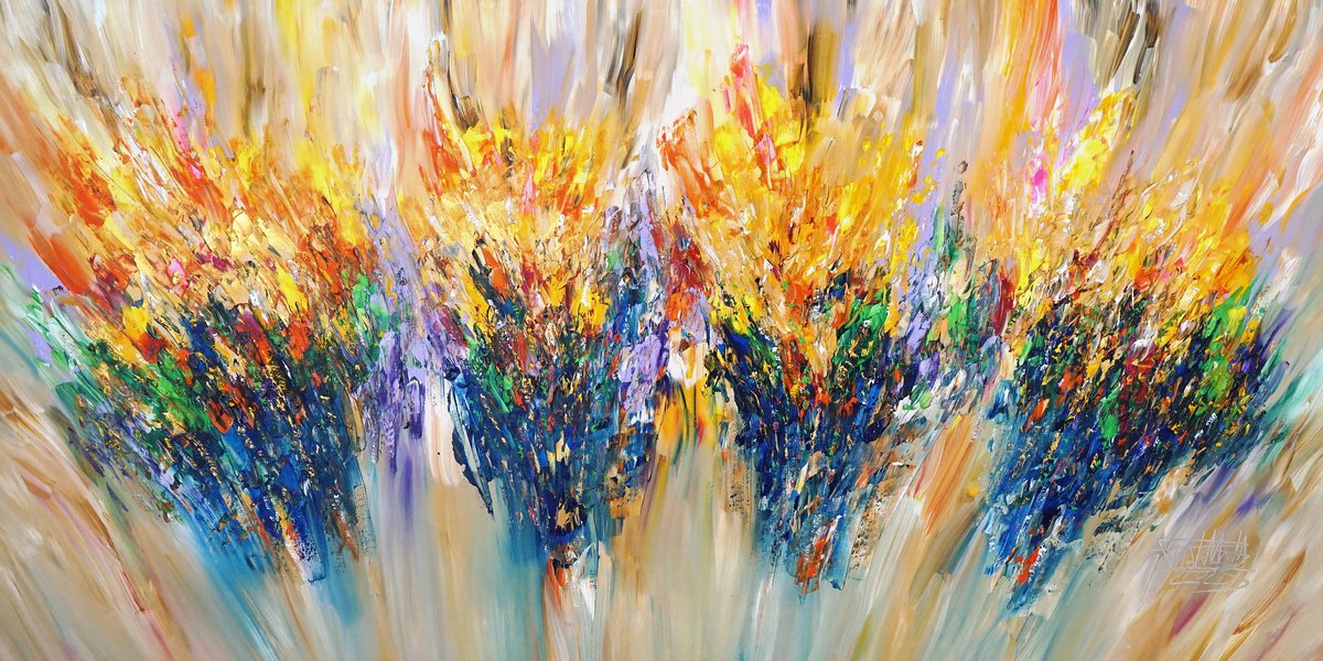 Full Of Hope Gold E 1 By Peter Nottrott, 79 X 39, Artwork For Sale On Artfinder