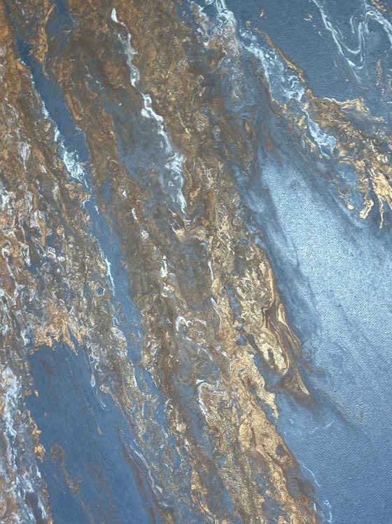 Filón — Large Blue Abstract Vertical 160 cm