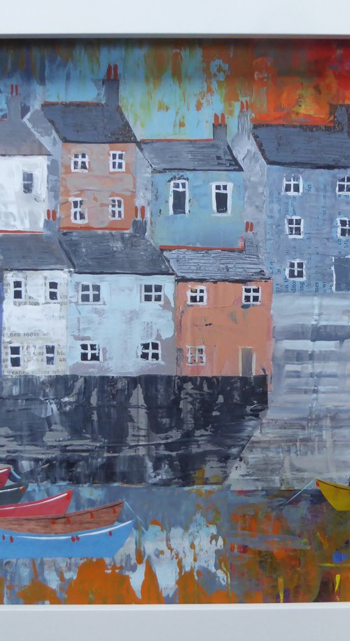 Polperro, morning sky by Elaine Allender