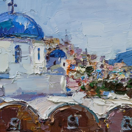 Santorini, Greece - Original landscape painting