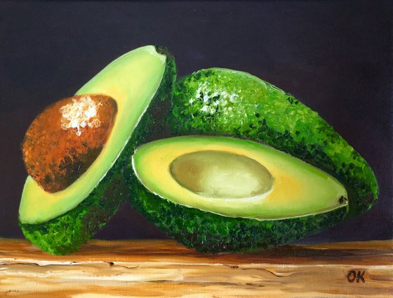 Avocado . Still life .