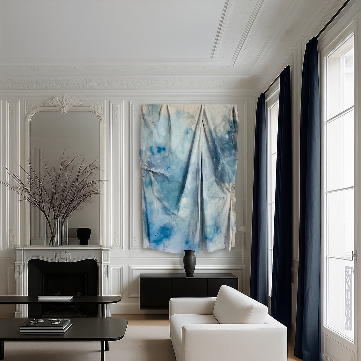 Expressive Abstract Painting By Stacey Warnix, 48 X 72", One Day At A Time, Original Artwork