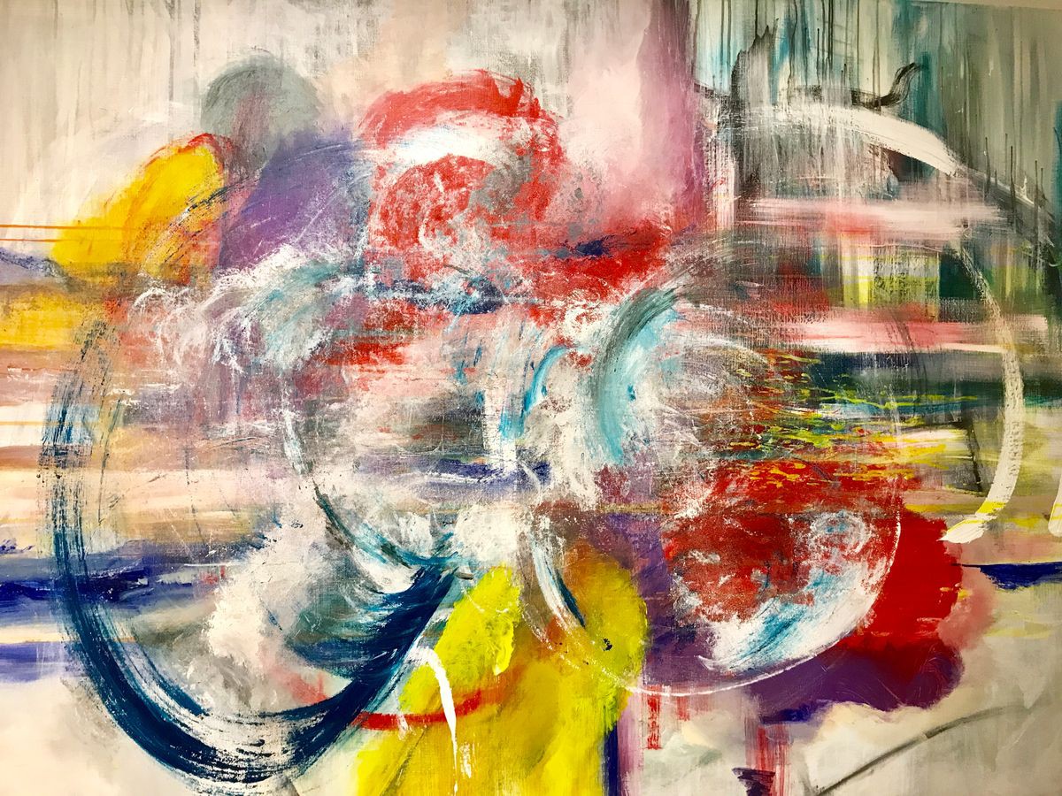 XXL painting, what a colorful World | Artfinder
