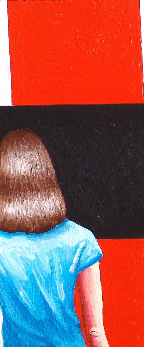 Cross Black And Red by Gerard Boersma