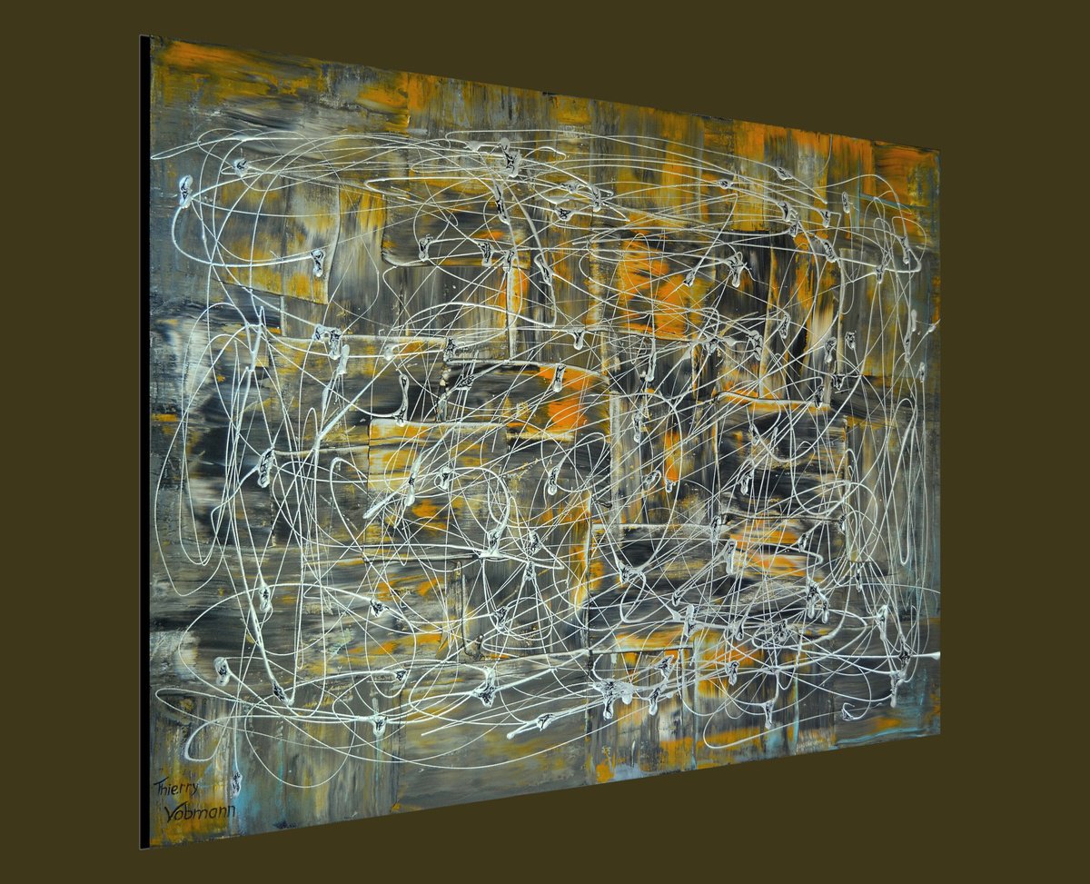 A BALANCED LIFE.100X81 cm. Free shipping. by Thierry Vobmann. Abstract .