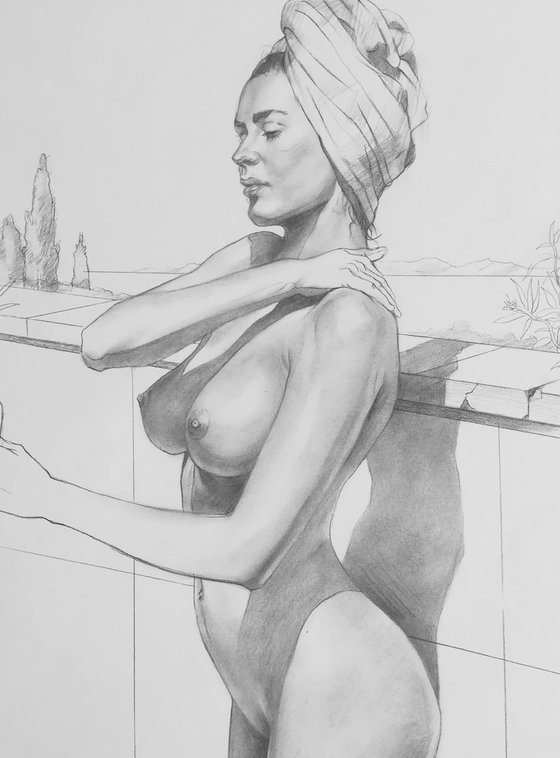 Drawing female nude#19816